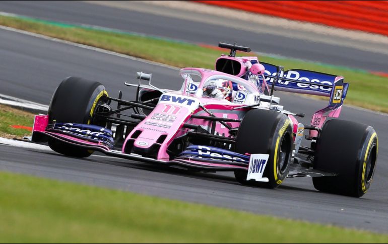 El del equipo Racing Point terminó por delante de su coequipero canadiense Lance Stroll, quien acabó décimo cuarto. EFE / G. Caddick