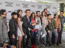 Elenco de “Infelices para siempre”. NOTIMEX/G. Durán