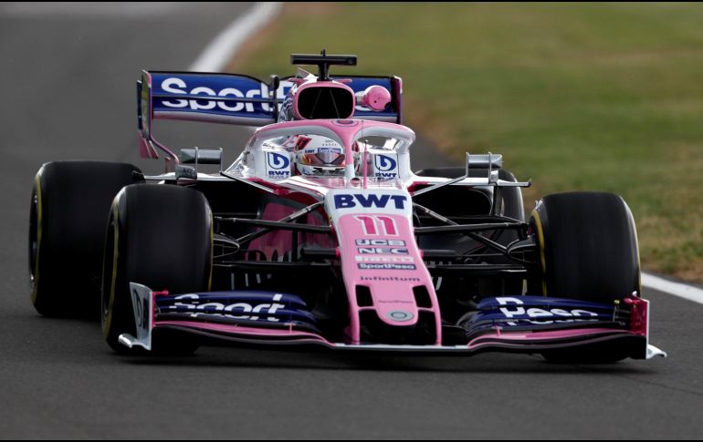 Se prevé que el jalisciense pueda tener mejor desempeño en la prueba de clasificación y así colocarse entre los primeros 10 lugares de la parrilla de salida del GP de Gran Bretaña. TWITTER / @RacingPointF1