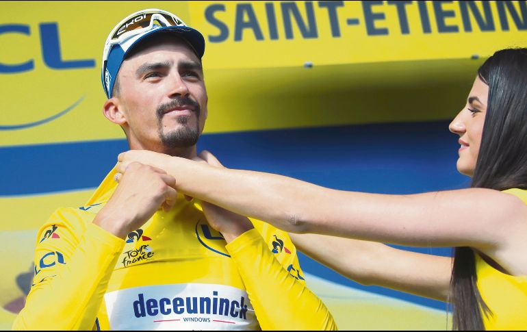 Julian Alaphillipe lidera el Tour por una diferencia de 23 seguidas. AP / C. Ena