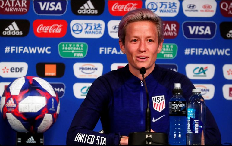 Rapinoe convirtió el paso triunfal de la Selección estadounidense en el Mundial de Francia en un símbolo de oposición a la presidencia de Donald Trump. EFE/Archivo