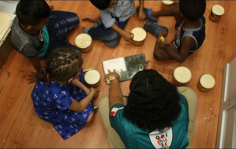 El Instituto Nacional de Migración dijo que también ha cuidado de niños mexicanos repatriados de Estados Unidos. TWITTER / @INAMI_mx