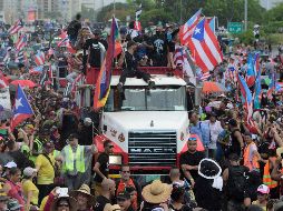 Los manifestantes ocuparon desde la mañana el expreso Las Américas, la principal avenida de San Juan.