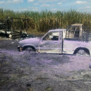 Hallan tres cuerpos calcinados en carretera de Sonora