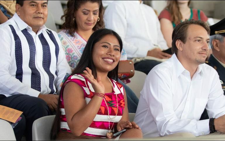 Yalitza fue la imagen publicitaria de la Guelaguetza 2019. EFE / M. Alferez