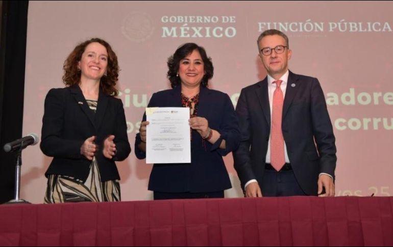 La titular de la SFP presidió la ceremonia de presentación de la plataforma 