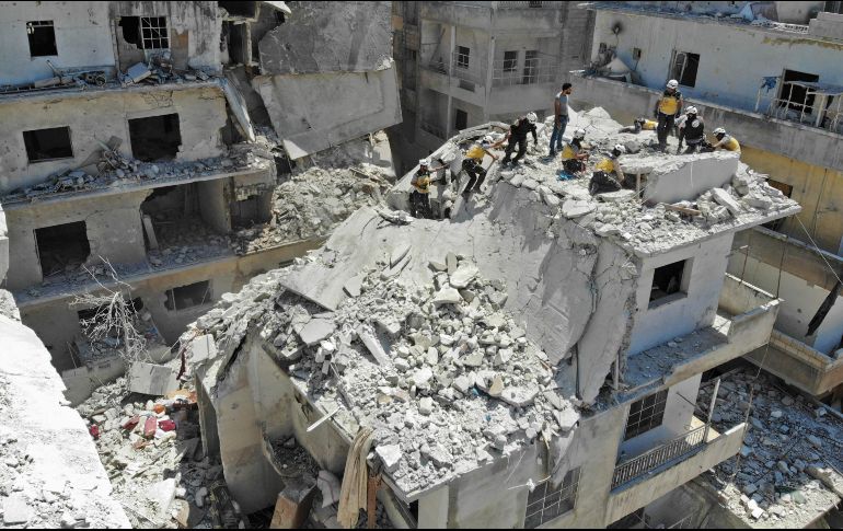 Ariha ha sufrido varios ataques aéreos, especialmente durante la semana pasada. AFP/O. Haj Kadour