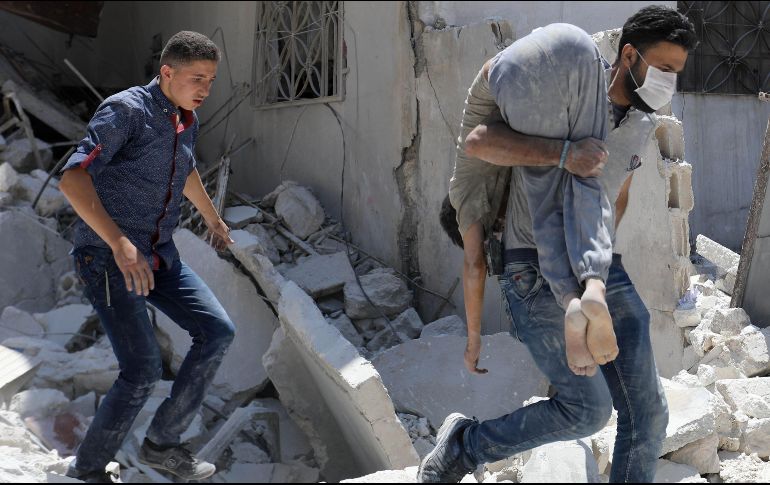 Ariha ha sufrido varios ataques aéreos, especialmente durante la semana pasada. AFP/O. Haj Kadour