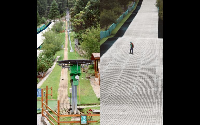 PISTAS. ¿Quién dijo que en México no se puede esquiar? Este sueño es posible gracias a la diversidad de ecosistemas de Coahuila. En la imagen se ve la pista principal a la cual se puede llegar gracias al ascensor panorámico.