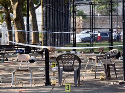 La zona fue acordonada. Entre dos mil y tres mil personas asistieron al evento organizado al lado de un parque de niños en Brooklyn. AP/M. Lennihan