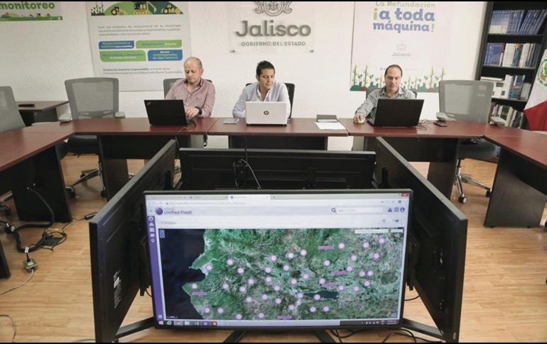 Desde el Centro de Monitoreo de la Sader se vigila cada paso que realizan los módulos de trabajo de ATM. ESPECIAL