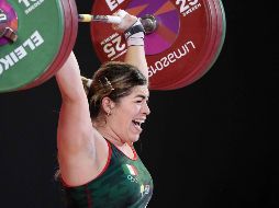 La chiapaneca mejoró la presea de bronce que obtuvo en Toronto 2015, además sumar unidades para el ranking a los Juegos Olímpicos Tokio 2020. EFE / P. Aguilar