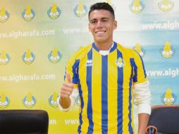 Héctor Moreno vistiendo el jersey del club qatarí. Al Gharafa
