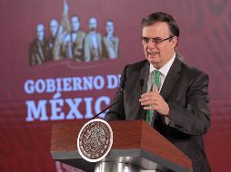Marcelo Ebrard explica que esos fondos serán auditados por la Auditoría Superior de la Federación y se ejercerán en los tres países por la Agencia Mexicana de Cooperación del Desarrollo. NTX/ I. Hernández