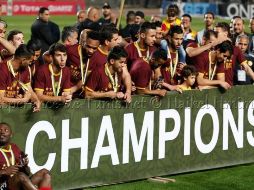 El club tunecino, viendo una victoria definitiva en la decisión del TAS, se apresuró a declararse ''campeón de África'' en su página de Facebook. FACEBOOK / Esperance-de-Tunis.net