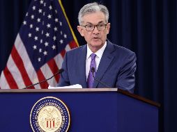 Powell habla durante una rueda de prensa tras el recorte de un cuarto de punto del precio del dinero. AFP/A. Caballero-Reynolds