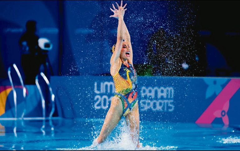 Nuria Diosdado. La sirena jalisciense se colgó dos medallas de plata en Lima 2019. CODE JALISCO