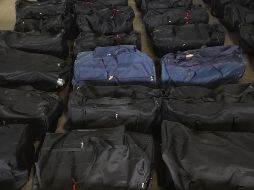La mercancía viajaba dentro de maletas. AP