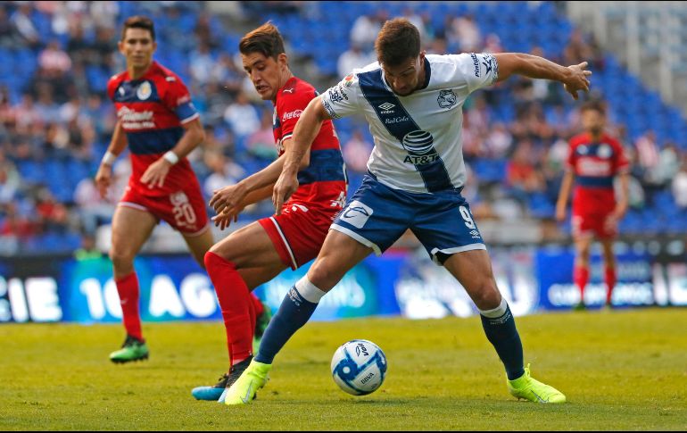 El candiense vio la tarjeta roja en el partido en el que los Camoteros y el Rebaño igualaron a un gol en el inicio de la Jornada 3 del Apertura 2019 en el Estadio Cuauhtémoc. IMAGO7