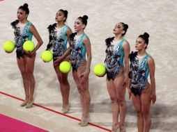 Las mexicanas concluyeron la prueba con una puntuación de 24.400. TWITTER / @CONADE