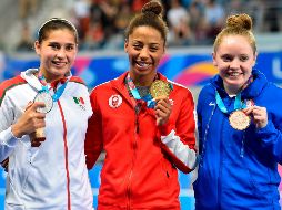 En la prueba de trampolín de tres metros, Hernández Monzón sumó 339.60 para la plata. AFP / P. Pardo