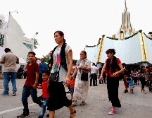 El lunes, la Luz del Mundo anunció que esperan a 600 mil visitantes para participar de las celebraciones de la Santa Cena, la cuales comenzaron este martes 6 de agosto y se extenderán hasta el 15 del mismo mes.  AFP/ ARCHIVO