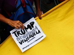 Un simpatizante del régimen de Maduro durante una protesta ayer en Caracas, Venezuela. AP/L. Fernández