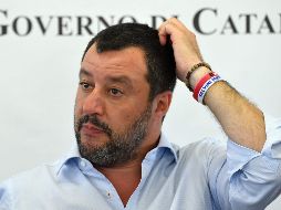 Salvini ha llegado a bloquear en los puertos a naves militares de Italia con inmigrantes a bordo. AFP/ARCH]IVO