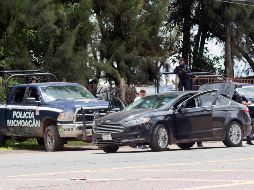 Elementos de las policías de Michoacán, Ministerial y de Seguridad Pública realizaron ayer operativos de vigilancia y retenes en Uruapan. SUN/ARCHIVO