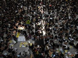 Los manifestantes mostraron pancartas con frases como 