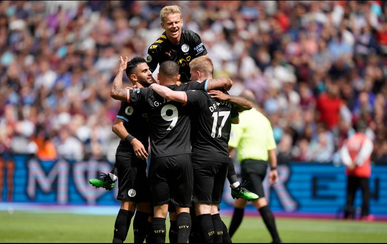 Los Citizens inician la defensa de su título este sábado en el London Stadium. EFE / W. Oliver