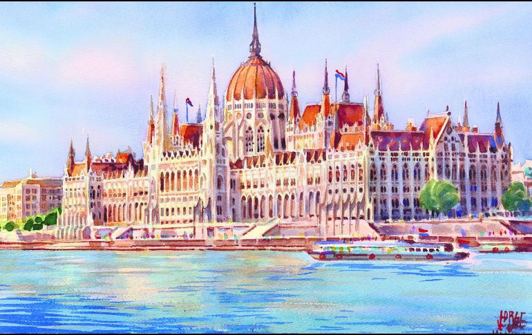 Uno de los edificios más emblemáticos de la ciudad -por su tamaño y belleza-, es el Parlamento de Budapest, una joya neogótica. ESPECIAL / J. Monroy