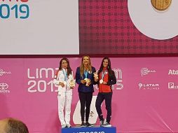 La salvadoreña Paulina María Zamora Cornejo y la chilena Macarena Belén Figueroa Miranda completaron el podio. TWITTER/@CONADE