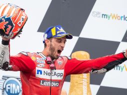 Con el triunfo de Andrea Dovizioso, Ducati se corona por cuarta ocasión consecutiva en GP de Austria. AFP / J. Groder