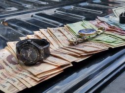 Uno de los relojes sustraídos está valuado en casi 900 mil pesos. ESPECIAL/Policía de Guadalajara