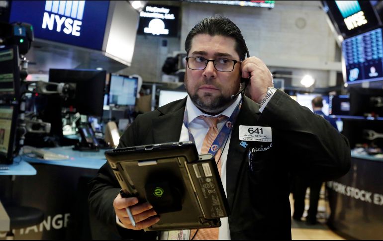 El NYSE Composite, por su parte, cede 79.71 puntos (-0.63 por ciento) al operar en 12 mil 668.71 unidades. AP / ARCHIVO