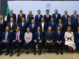 Integrantes de la Conago acudieron a la reunión con la Fiscalía General de la República. TWITTER@FGRMexico