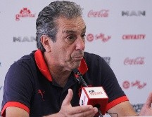 Tomás Boy ofrece una conferencia de prensa este martes, en Verde Valle. IMAGO7