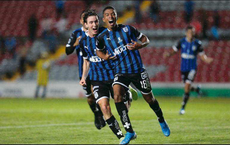 Gerson Vázquez (#188) marcó el tercer tanto de los Gallos ayer ante los Xolos. IMAGO7