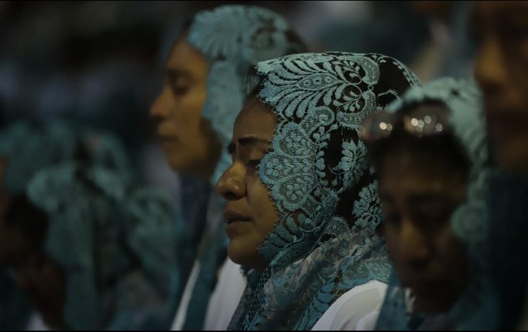 El atrio principal, que suele ser ocupado por Naasón Joaquín, permanece vacío; diversos pastores se encargarán de realizar los servicios de esta jornada. EL INFORMADOR/F. Atilano