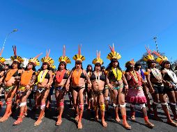Las manifestantes también reprocharon el “machismo” que ha demostrado Bolsonaro. AFP/E. Sa