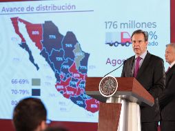 Moctezuma menciona que esta cartilla es un texto de Alfonso Reyes y retomado por el Gobierno para iniciar una reflexión nacional sobre los principios. NTX / I. Hernández