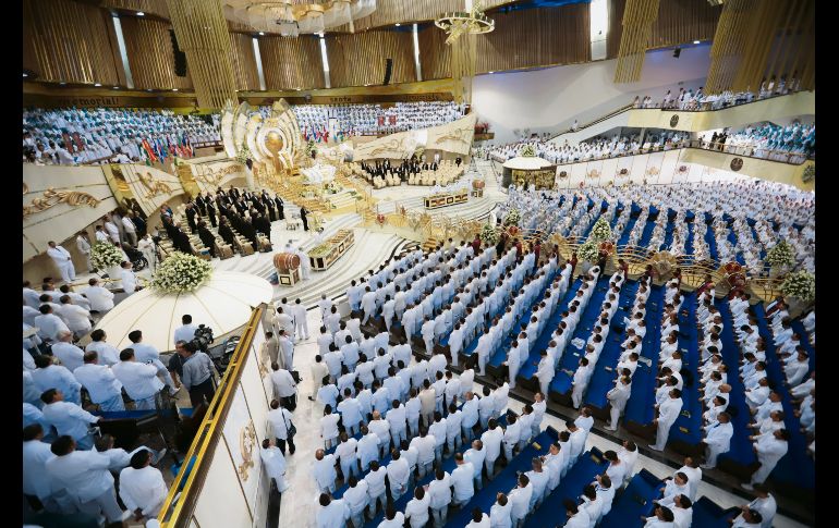 Interior del templo sede de la celebración anual en la Colonia La Hermosa Provincia, en Guadalajara. EL INFORMADOR / F. Atilano
