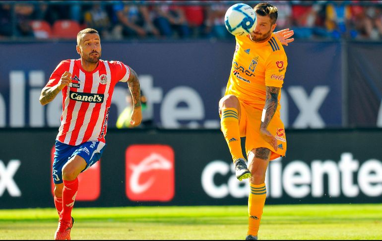 Con la igualada, San Luis llegó a cuatro puntos, mientras que los Tigres ya suman 10 unidades. AFP/V. Cruz