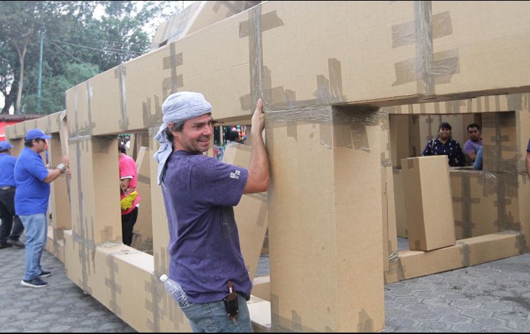 El artista francés, Olivier Grossetête, se inspira en la cultura prehispánica para crear su nueva obra. NTX / G. Granados