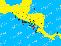 Hasta el momento no se reportan daños materiales o personas lesionadas por este fenómeno natural. ESPECIAL/INETER
