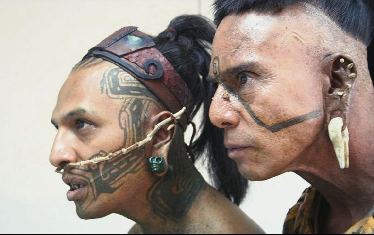 A la izquierda, Rodolfo Palacios en la cinta “Apocalypto” (2006). CORTESÍA