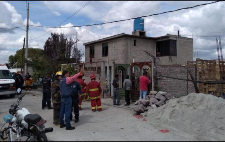La detonación de material pirotécnico ocurrió cerca de las 15:20 horas de este martes. TWITTER/@edomexinforma_