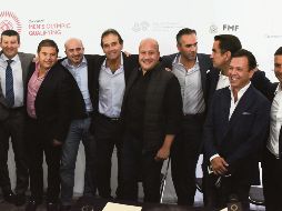 Raúl Gutiérrez, José Manuel de la Torre, Daniel Guzmán, Ismael del Toro (alcalde de Guadalajara), Fernando Quirarte, Enrique Alfaro (gobernador de Jalisco), Carlos Leaño, Carlos de la Torre, Pablo Lemus (alcalde de Zapopan) y Jaime Lozano. IMAGO7