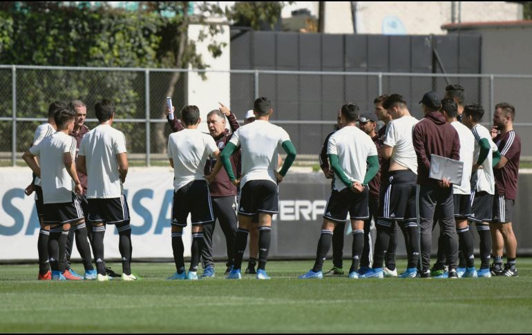 Martino durante una sesión con los seleccionados tricolores. IMAGO7